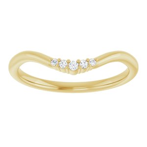 .04 Ctw Natural Diamond Matching Band
