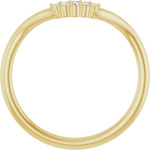 .04 Ctw Natural Diamond Matching Band