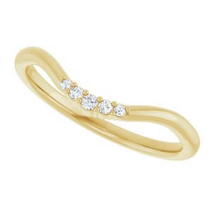.04 Ctw Natural Diamond Matching Band