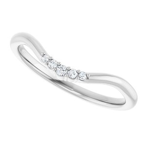 .04 Ctw Natural Diamond Matching Band