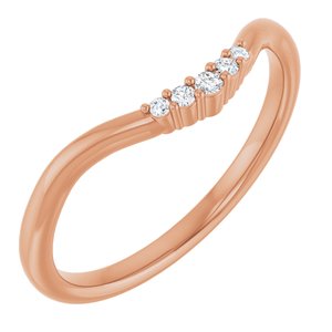 .04 Ctw Natural Diamond Matching Band