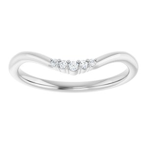 .04 Ctw Natural Diamond Matching Band