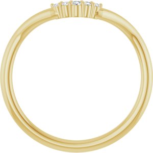 .04 Ctw Natural Diamond Matching Band