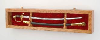 Display Case For Sword, Sword Display Case, Oak Sword Display Case