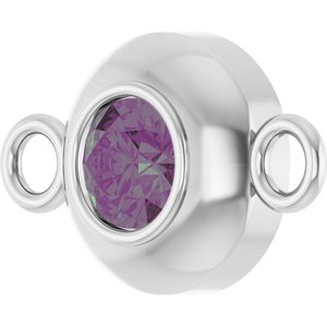 Platinum Lab-Grown Alexandrite Link