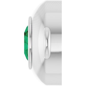 Platinum Natural Emerald Link