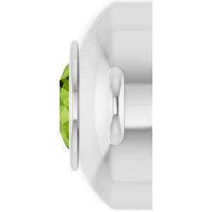Platinum Natural Peridot Link
