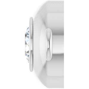 Platinum Natural White Sapphire Link