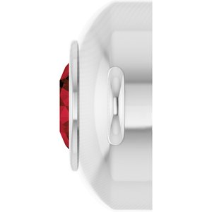 Platinum Natural Mozambique Garnet Link