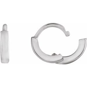 Sterling Silver Hinged 8 mm Hoop Earring