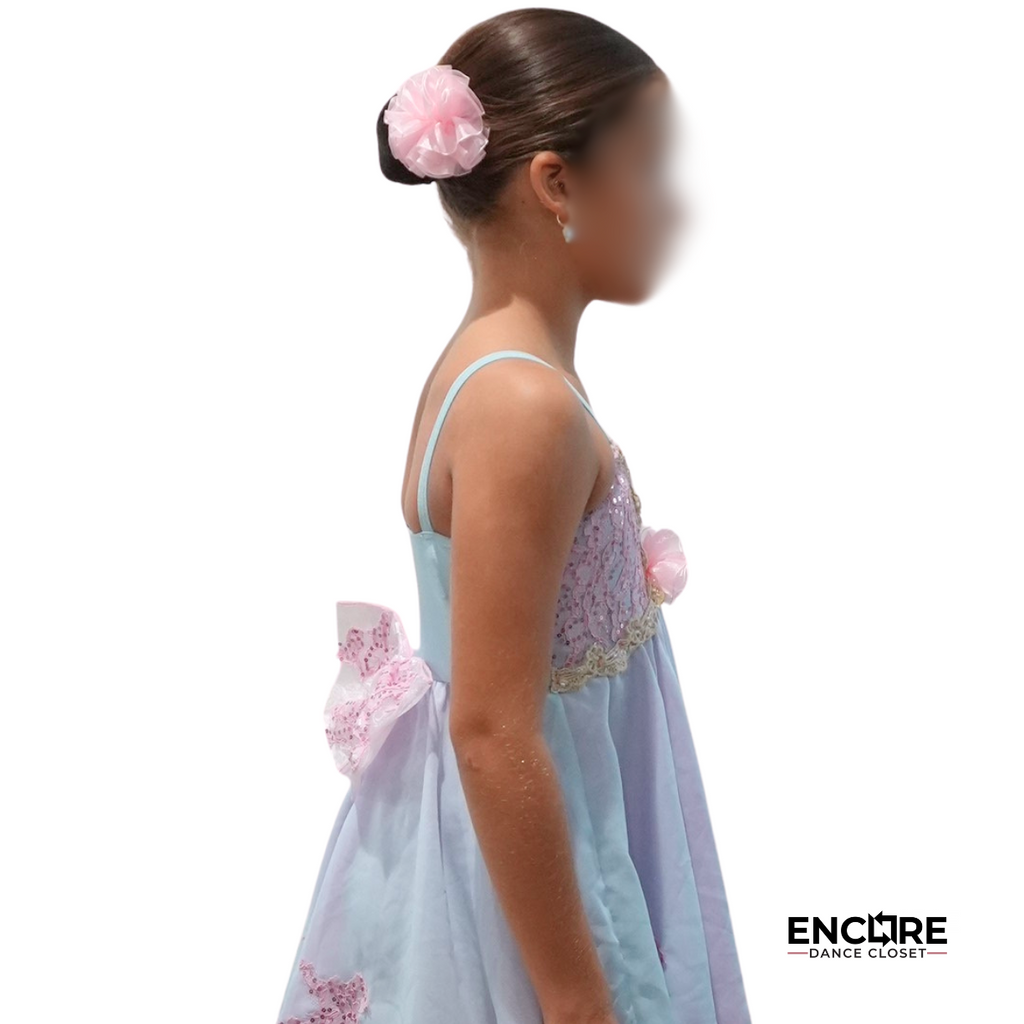 Blue & Pink Lace Dress