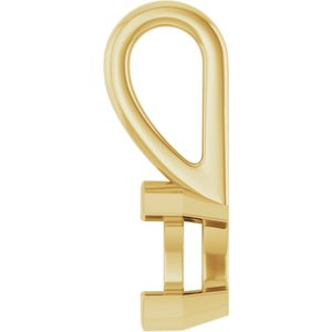 10K Yellow Gold 5x3 mm Pear Charm/Pendant Mounting – image 6