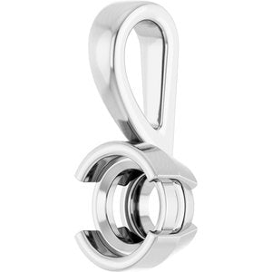 14K X1 White Gold 5.5 mm Round Charm/Pendant Mounting – image 4