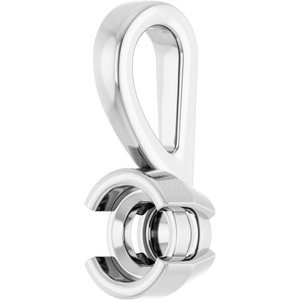 Sterling Silver 3.75 mm Round Charm/Pendant Mounting – image 4