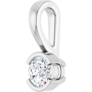Continuum Sterling Silver 3.75 mm Round Charm/Pendant Mounting – image 3
