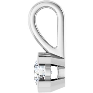 Platinum 3.75 mm Round Charm/Pendant Mounting – image 5