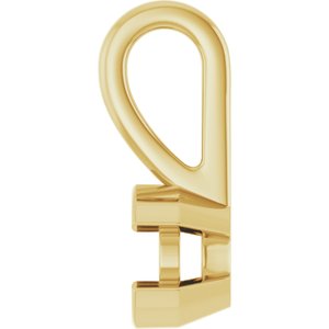 14K Yellow Gold 3.75 mm Round Charm/Pendant Mounting – image 6