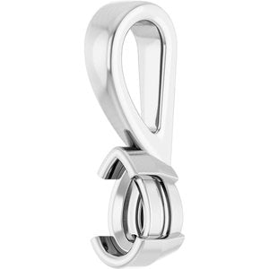 Platinum 5x3 mm Pear Charm/Pendant Mounting – image 4