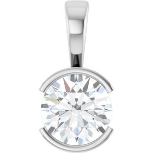 Continuum Sterling Silver 8.8 mm Round Charm/Pendant Mounting