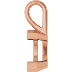 10K Rose Gold 11x5.5 mm Marquise Charm/Pendant Mounting – image 6