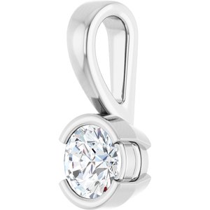Sterling Silver 4.8 mm Round Charm/Pendant Mounting – image 3