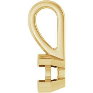 10K Yellow Gold 3.4 mm Round Charm/Pendant Mounting – image 6