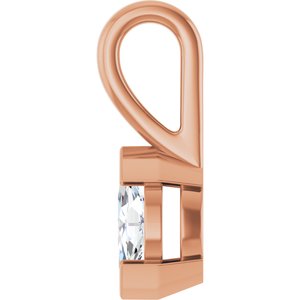 14K Rose Gold 7x3.5 mm Marquise Charm/Pendant Mounting – image 5