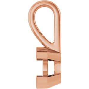 18K Rose Gold 5.2 mm Round Charm/Pendant Mounting – image 6