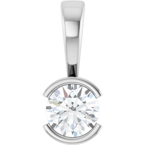 Sterling Silver 5.2 mm Round Charm/Pendant Mounting