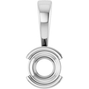 Continuum Sterling Silver 5.5 mm Round Charm/Pendant Mounting – image 2