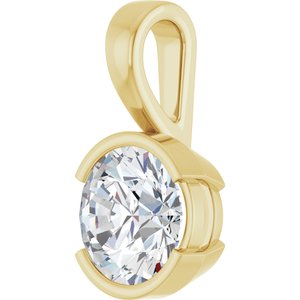10K Yellow Gold 8.8 mm Round Charm/Pendant Mounting – image 3