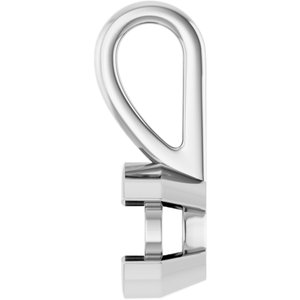 Sterling Silver 4.8 mm Round Charm/Pendant Mounting – image 6
