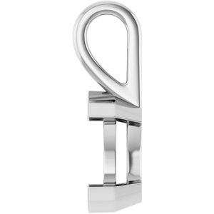 Sterling Silver 10x7 mm Pear Charm/Pendant Mounting – image 6