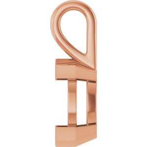 18K Rose Gold 12x6 mm Marquise Charm/Pendant Mounting – image 6