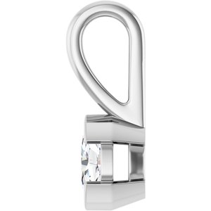 Sterling Silver 5x3 mm Oval Charm/Pendant Mounting – image 5