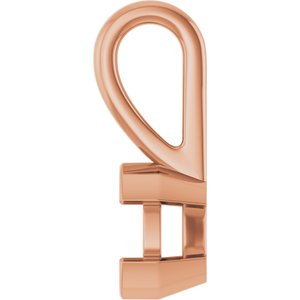 14K Rose Gold 5x3 mm Oval Charm/Pendant Mounting – image 6