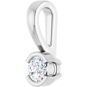 Continuum Sterling Silver 3.2 mm Round Charm/Pendant Mounting – image 3