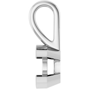 14K X1 White Gold 6 mm Round Charm/Pendant Mounting – image 6