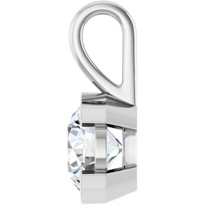 Continuum Sterling Silver 8.2 mm Round Charm/Pendant Mounting – image 5