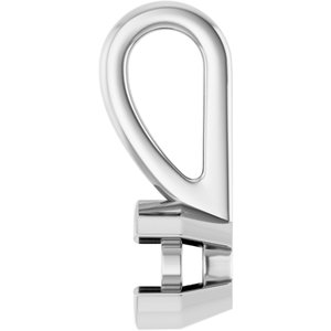 14K X1 White Gold 3 mm Round Charm/Pendant Mounting – image 6