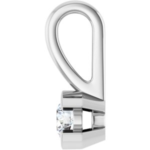 Continuum Sterling Silver 3 mm Round Charm/Pendant Mounting – image 5