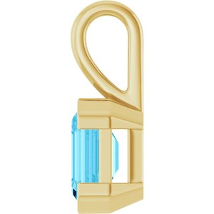 Half Bezel Solitaire Charm/Pendant