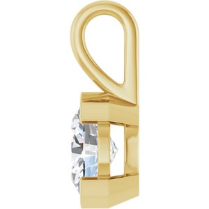 10K Yellow Gold 9x7 mm Oval Charm/Pendant Mounting – image 5