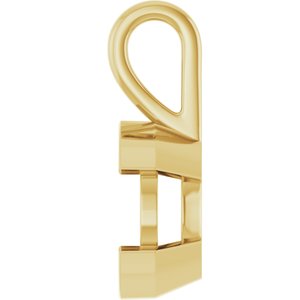 18K Yellow Gold 11 mm Round Charm/Pendant Mounting – image 6