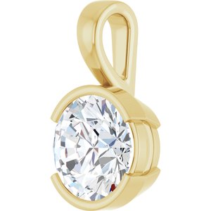 18K Yellow Gold 11 mm Round Charm/Pendant Mounting – image 3