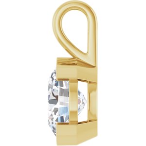 14K Yellow Gold 12x10 mm Oval Charm/Pendant Mounting – image 5