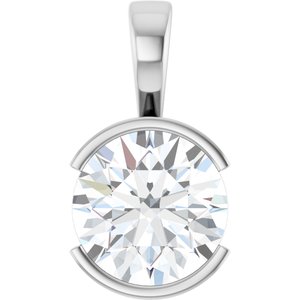 Continuum Sterling Silver 12 mm Round Charm/Pendant Mounting