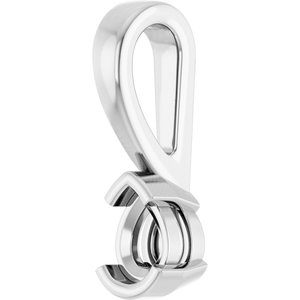 10K White Gold 4x3 mm Pear Charm/Pendant Mounting – image 4