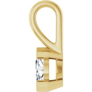 14K Yellow Gold 6x3.5 mm Marquise Charm/Pendant Mounting – image 5