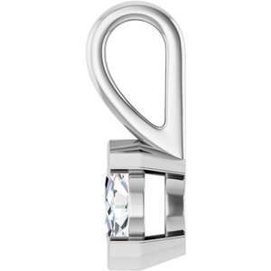 14K White Gold 6x3.5 mm Marquise Charm/Pendant Mounting – image 5